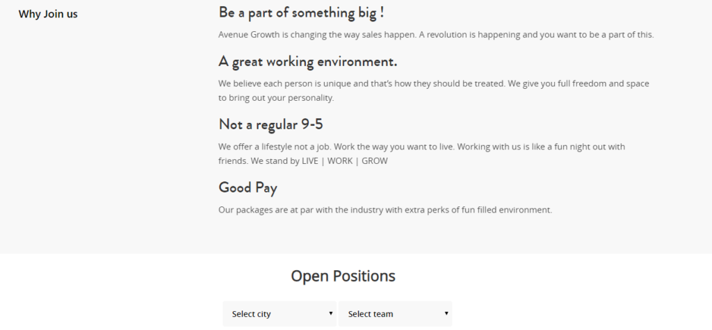 Avenue Growth - Career Page