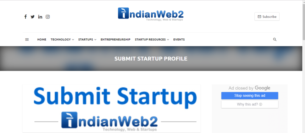 Indian Web 2 - Startup Media