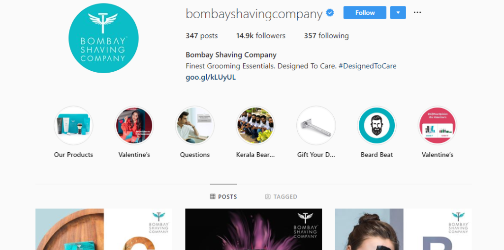 Bombay Shaving - Instagram Account