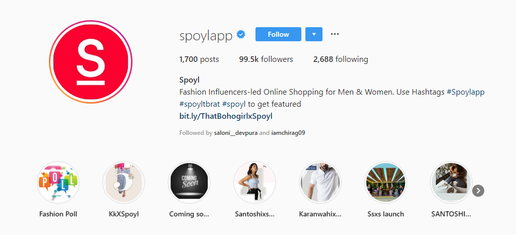 Spoylapp - Instagram Account