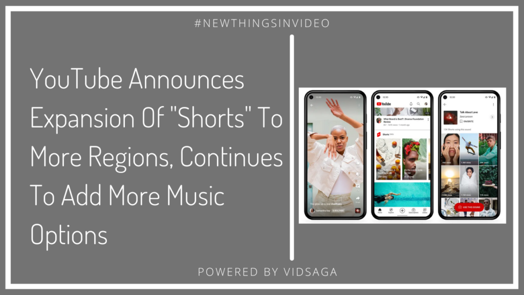 youtube announces expansion of shorts to add more music options