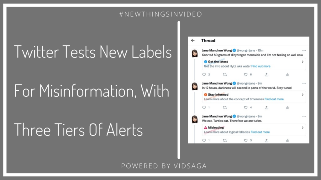 twitter test new labels for misinformation